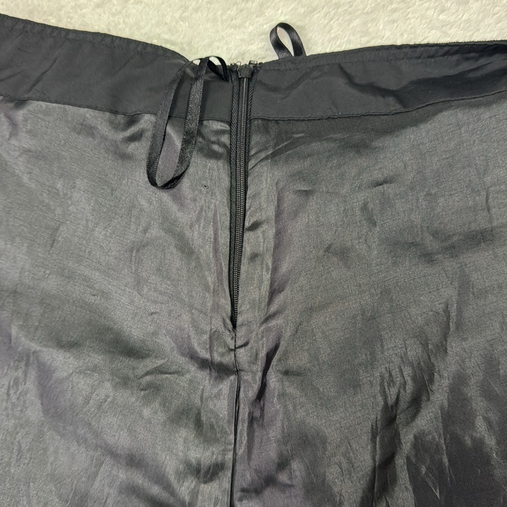 Le Chateau Black Bubble Mini Skirt Ruched Casual - Picture 4 of 8
